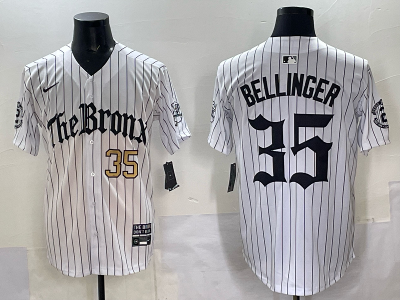 Men New York Yankees #35 Bellinger White Nike  2025 MLB Jersey style 032->baltimore orioles->MLB Jersey